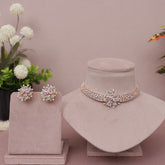 American Diamond Modern Necklase Set