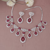 American Diamond Modern Necklase Set