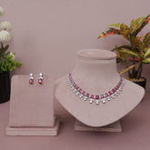 American Diamond Modern Necklase Set