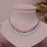 American Diamond Modern Necklase Set