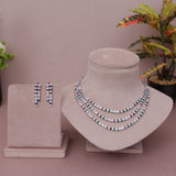 American Diamond Modern Necklase Set