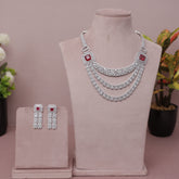 American Diamond Modern Necklase Set