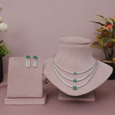 American Diamond Modern Necklase Set