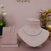 American Diamond Modern Necklase Set