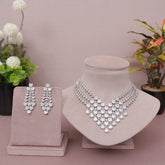 American Diamond Modern Necklase Set