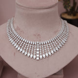 American Diamond Modern Necklase Set