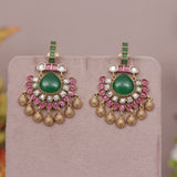 Antique Gold Kundan Earring