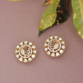 Premium Moissanite Kundan Studs Earring
