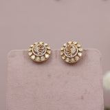 Premium Moissanite Kundan Studs Earring