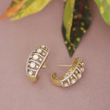 Premium Moissanite Kundan Studs Earring
