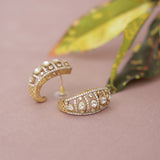 Premium Moissanite Kundan Studs Earring