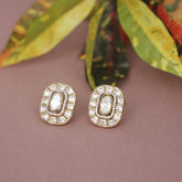 Premium Moissanite Kundan Studs Earring