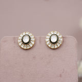 Premium Moissanite Kundan Studs Earring