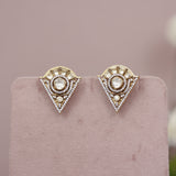 Premium Moissanite Kundan Studs Earring