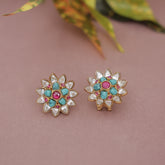 Premium Moissanite Kundan Studs Earring