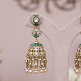 Premium Polki Kundan Jhumka Earring