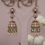 Premium Polki Kundan Jhumka Earring