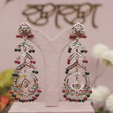 Jadau Multi Golden Earring