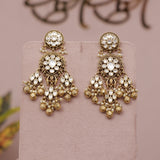 Antique Gold Kundan Earring