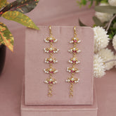 Kundan Pearl Ear chain - Matil - Sahara