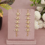 Kundan Pearl Ear chain - Matil - Sahara