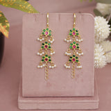 Kundan Pearl Ear chain - Matil - Sahara