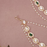 Kundan Pearl Ear chain - Matil