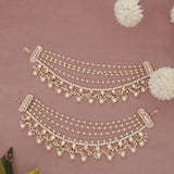 Kundan Pearl Ear chain - Matil