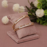 Cubic Zirconia Gold Plated AD Bangle