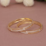 Cubic Zirconia Gold Plated AD Bangle