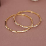 Cubic Zirconia Gold Plated AD Bangle