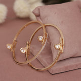 Cubic Zirconia Gold Plated AD Bangle