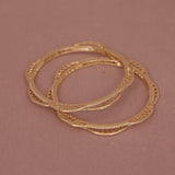 Cubic Zirconia Gold Plated AD Bangle