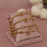Antique Matt Gold Bangle