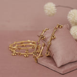 Antique Matt Gold Bangle