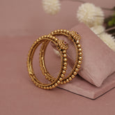 Antique Matt Gold Bangle