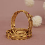 Antique Matt Gold Bangle