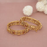 Antique Matt Gold Bangle
