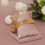 Antique Matt Gold Bangle