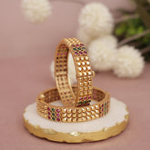 Antique Matt Gold Bangle