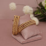 Antique Matt Gold Bangle