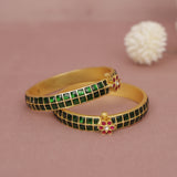 premium Pachhi Takkar Kundan Bangle
