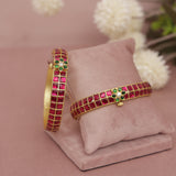 premium Pachhi Takkar Kundan Bangle