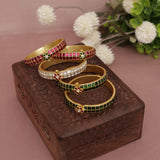 premium Pachhi Takkar Kundan Bangle