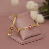 premium Pachhi Takkar Kundan Bangle