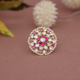 Kundan Finger Ring