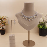 American Diamond Yellow Sapphire Necklase Set