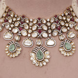 Premium Polki Kundan Bridal Necklace Set