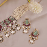 Premium Kundan Choker Necklace Set