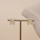 American Diamond Yellow Sapphire Drop Necklase Set